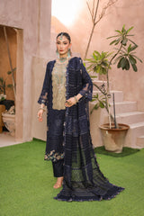 Queen By Dr Haris Unstitched 3 Piece Summer Collection-Que-003