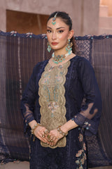 Queen By Dr Haris Unstitched 3 Piece Summer Collection-Que-003