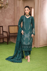 Queen By Dr Haris Unstitched 3 Piece Summer Collection-Que-005