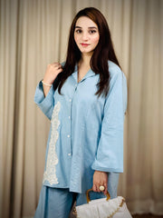 Urban Cut Embroidered Cotton 2-Piece Co-Ord Set