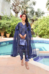 Hermosa By Dr Haris Semi Stitched Formals Collection-(Complimentary Clutch & Jewellery)-Her-003