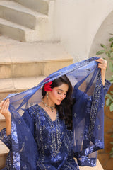 Hermosa By Dr Haris Semi Stitched Formals Collection-(Complimentary Clutch & Jewellery)-Her-003