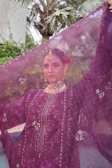 Hermosa By Dr Haris Semi Stitched Formals Collection-(Complimentary Clutch & Jewellery)-Her-001