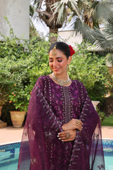 Hermosa By Dr Haris Semi Stitched Formals Collection-(Complimentary Clutch & Jewellery)-Her-001