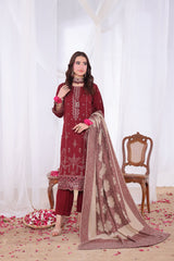 Alif By Dr Haris Unstitched 3 Piece Winter Collection-Alf-006