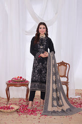 Alif By Dr Haris Unstitched 3 Piece Winter Collection-Alf-004