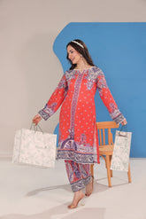 Working Women By Dr Haris Unstitched 2 Piece Vol-03 Collection-Wwd-026