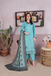 Zarna By Dr Haris Unstitched 3 Piece Dhanak Collection-Zar-003