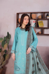 Zarna By Dr Haris Unstitched 3 Piece Dhanak Collection-Zar-003