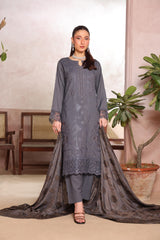 Zarna By Dr Haris Unstitched 3 Piece Dhanak Collection-Zar-002