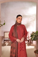 Zarna By Dr Haris Unstitched 3 Piece Dhanak Collection-Zar-001