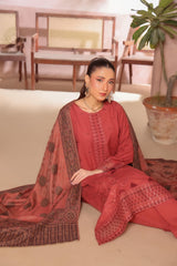 Zarna By Dr Haris Unstitched 3 Piece Dhanak Collection-Zar-001