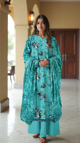 Dr Haris Unstitched 3 Piece Vol-09 Collection-Dpw-016
