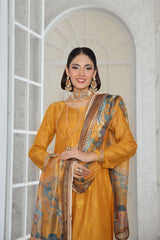 Cira Luxe By Dr Haris Unstitched 3 Piece Winter Collection-CIR-001