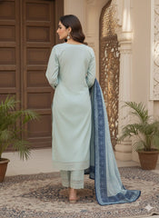 Umer Aayan 3 Piece Stitched Lawn suit -Ready to Wear