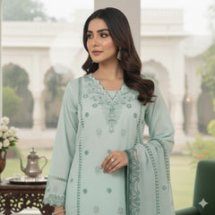 Umer Aayan 3 Piece Stitched Lawn suit