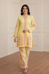 Umer Aayan 2 piece Lawn Suit with Cotton Trouser -Ready to Wear