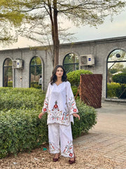 Urban Cut Stitched Co Ords Emb Suit-C0276
