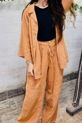 Urban Cut Solid Cotton Co-Ord Set - Garment Dyed