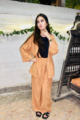 Urban Cut Solid Cotton Co-Ord Set - Garment Dyed