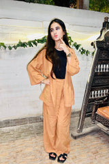 Urban Cut Solid Cotton Co-Ord Set - Garment Dyed