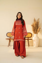 Tiraz Stitched 3 Piece Winter Suit-Ghuroob