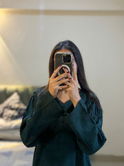 Solids By Silcot Stitched 2 Piece Korean Linen Suit-Timeless Emerald