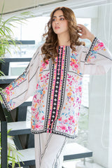 Yaaqot Stitched 2 Piece Lawn Collection-Water Floral Dgn # 05