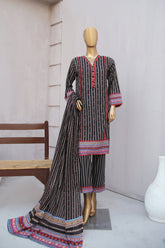 Girl woman Printed Embroidered Lawn Stitch Shirt Kurti Frock Cotton Dupatta Printed Trouser