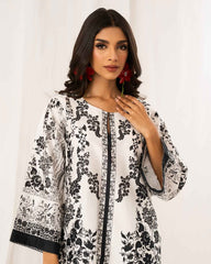 Brandlo PK Black & White Floral Printed 2-Piece Suit Y 114