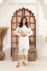 Yusra Ansari Stitched 3 Piece Formals Collection'2025-Yaeid-02 Sea Shell