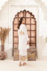 Yusra Ansari Stitched 3 Piece Formals Collection'2025-Yaeid-02 Sea Shell