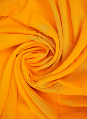 Hijab Ul Hareem Glitter Chiffon Scarf | Yellow