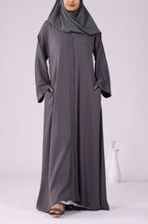 Bustangi Grey Abaya