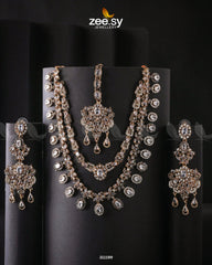 Zarqa Necklace White - Zeesy Jewellery