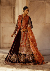 Dastoor By Aik Atelier Unstitched 3 Piece Luxury Velvet Suit-LOOK 06