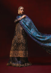Dastoor By Aik Atelier Unstitched 3 Piece Luxury Velvet Suit-LOOK 07