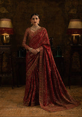 Aik Atelier Unstitched 3 Piece Formals Sari Edit Suit-LOOK 01