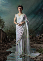 Aik Atelier Unstitched 3 Piece Luxury Formals Sari Edit Suit-A2401
