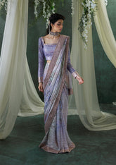 Aik Atelier Unstitched 3 Piece Formals Sari Edit Vol-01 Suit-LOOK 04