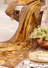 Aik Atelier Wedding Festive Shawl Vol-02-INDIAN GOLD TISSUE SHAWL