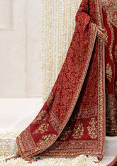 Aik Atelier Wedding Festive Shawl Vol-02 Suit-RED