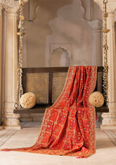 Aik Atelier Wedding Festive Shawl Vol-01 Suit-CORAL