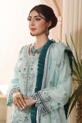 3 PIECE - EMBROIDERED ORGANZA SUIT 468J - Dressline Fabric