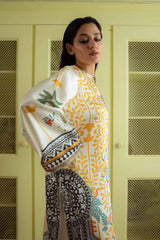 Qariney Stitched 2 Piece Silk Collection-Viana