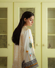 Qariney Stitched 2 Piece Silk Collection-Viana