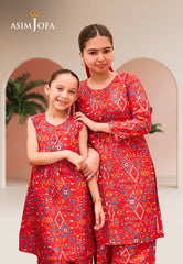 Asim Jofa Kids Pret Ajglp-02 Printed Arabic Lawn 2 Pcs