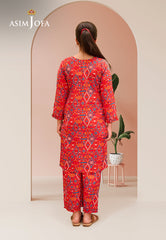 Asim Jofa Kids Pret Ajglp-02 Printed Arabic Lawn 2 Pcs