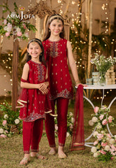 Asim Jofa Kids Pret Ajlk-07 Embroidered Poly Chiffon 3 Pcs