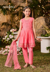 Asim Jofa Kids Pret Ajlk-09 Embroidered Poly Chiffon 3 Pcs